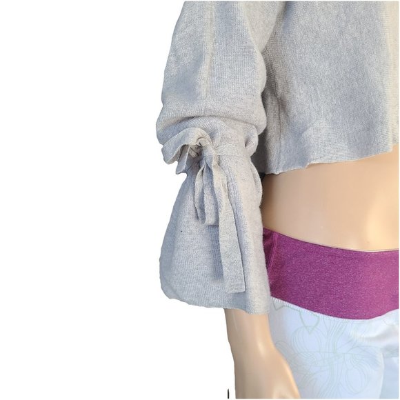 NWOT Wilfred Baylen Gray Merino Crop Sweater XXS - Picture 2 of 7